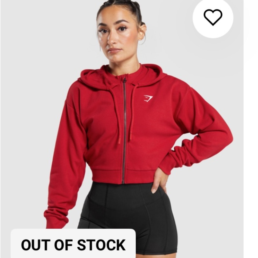 GS Power Crop Zip Hoodie